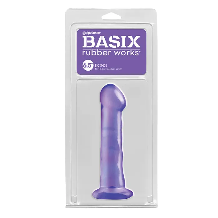 Pipedream Dildos Basix 65In Dong WSuction Cup Purple