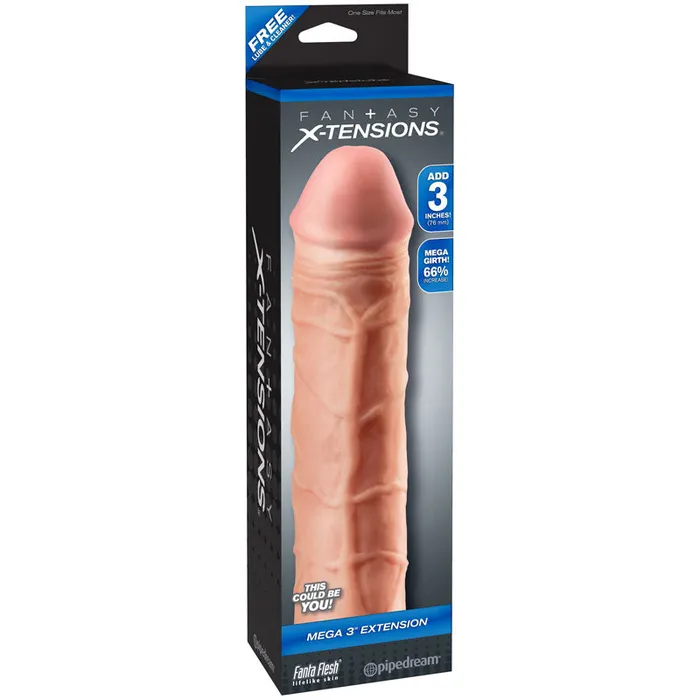 Pipedream Fx Mega 3In Extension Flesh Dildos