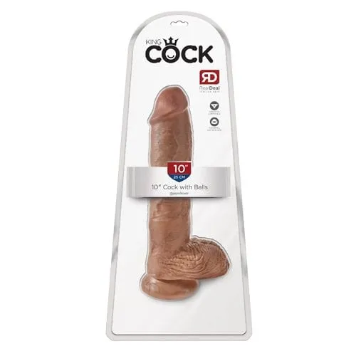 Pipedream King Cock 10 with Balls Tan JDS Dildos