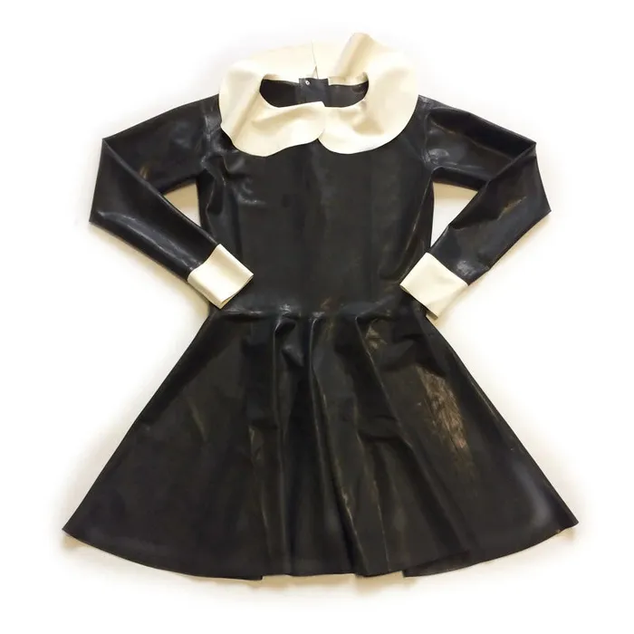 Plus Size Womens Costumes Maid Latex Gummi Round Collar Dress Back Zip Rubber Plus Size Custom Made Costumes House of Dasein Plus Size Womens Costumes Maid Latex Gummi Round Collar Dress Back Zip Rubber Plus Size Custom Made Costumes House of Dasein