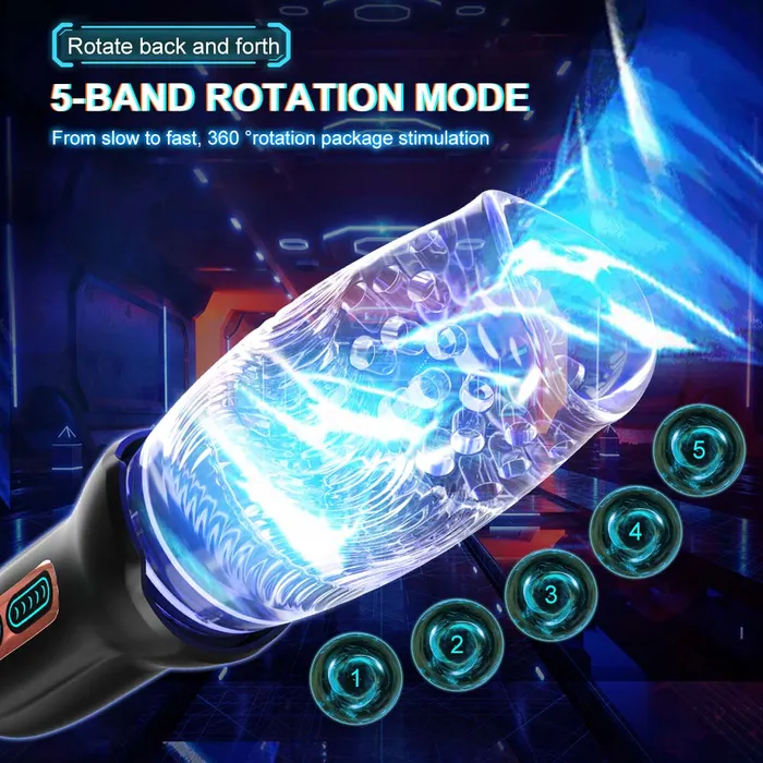 QUTOYS Male Sex Toys QUTOYS 5Frequncy Rotation 10 Speeds Vibration Masturbators Oral Sex Cup QUTOYS Male Sex Toys QUTOYS 5Frequncy Rotation 10 Speeds Vibration Masturbators Oral Sex Cup