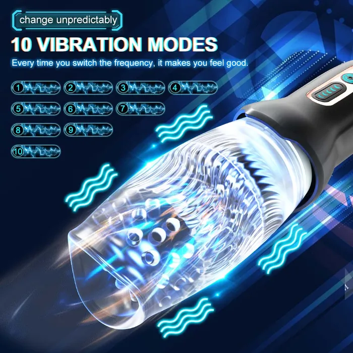 QUTOYS Male Sex Toys QUTOYS 5Frequncy Rotation 10 Speeds Vibration Masturbators Oral Sex Cup QUTOYS Male Sex Toys QUTOYS 5Frequncy Rotation 10 Speeds Vibration Masturbators Oral Sex Cup