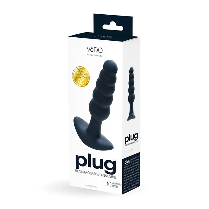 Savvy Co Anal Vedo Plug Vibrating Anal Plug Black