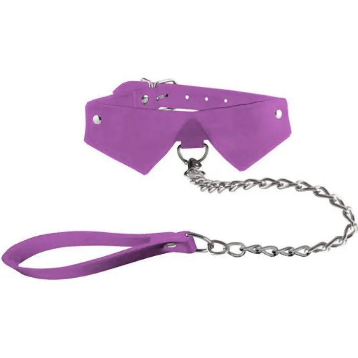 Shots Ouch Exclusive Collar Leash Black Anal