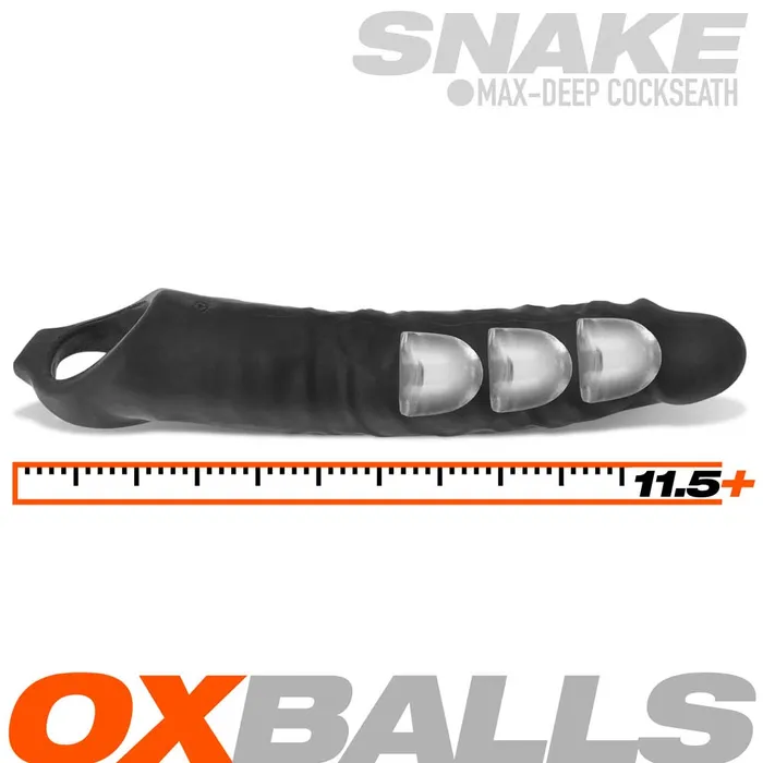 Snake Cocksheath Black Ice Oxballs Anal