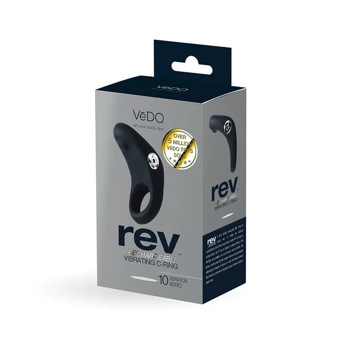 Vedo Rev Rechargeable Vibrating Cring Bk Savvy Co Vibrators