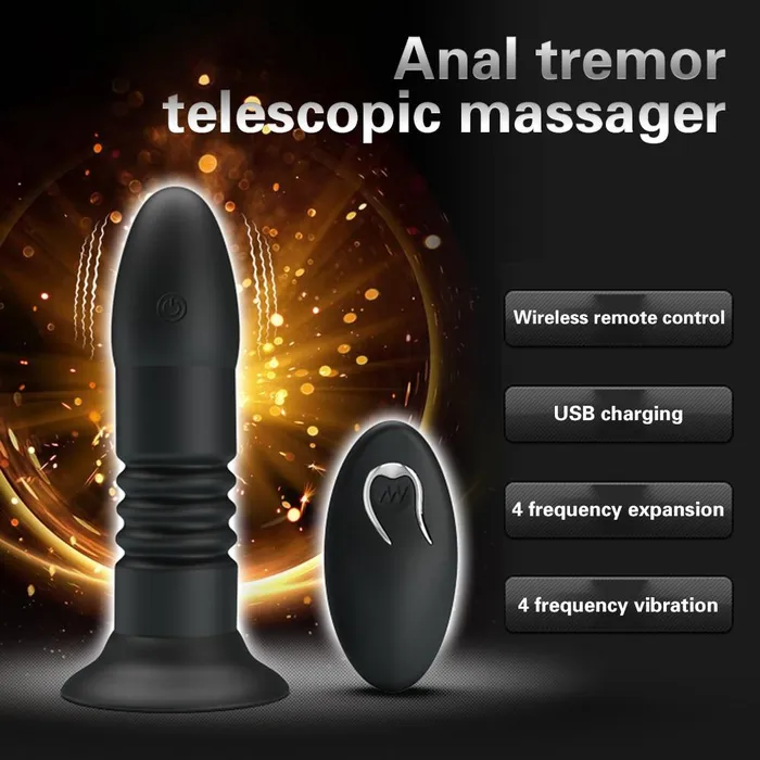Vibrating Butt Plugs Telescopic Thrusting Anal Vibrator Bdsm Wireless Butt Plug House of Dasein Anal