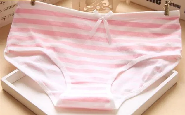 Vibrators CHASTITY CAGE CO Sissy Striped Panties w Bow