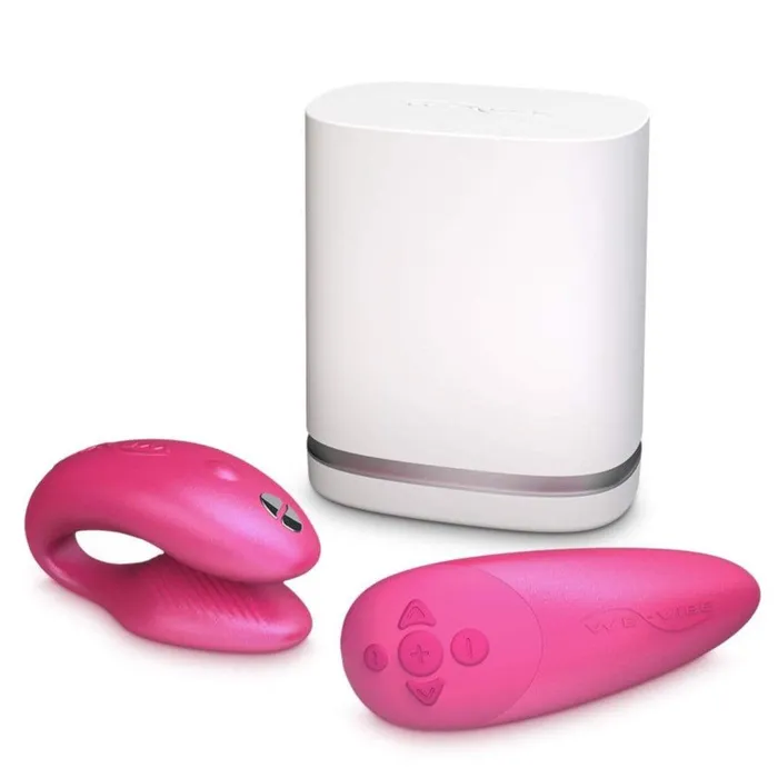 Vibrators WeVibe WeVibe Chorus Remote App Controlled Couples Vibrator Cosmic Pink