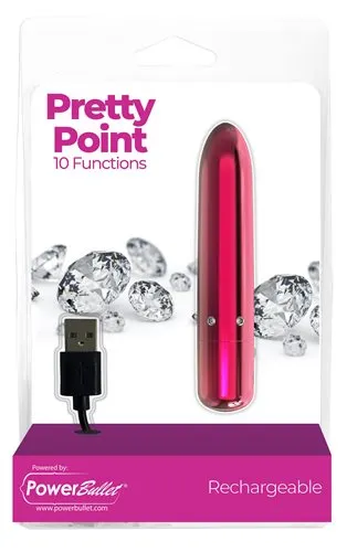 AAPD Vibrators Power Bullet Pretty Point Bullet Pink