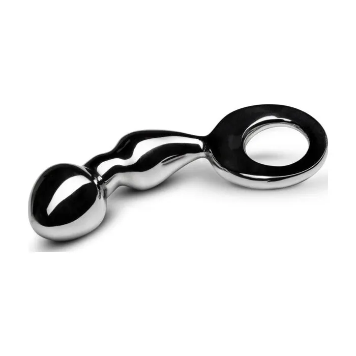 Anal Drang Butt Plug Luxury Fun Solid Metal Silver Sinner