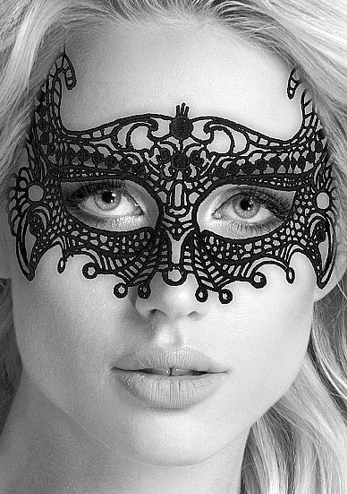Anal Shots America LLC Ouch Lace Eye Mask Empress Black