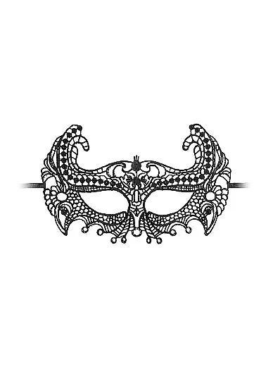 Anal Shots America LLC Ouch Lace Eye Mask Empress Black