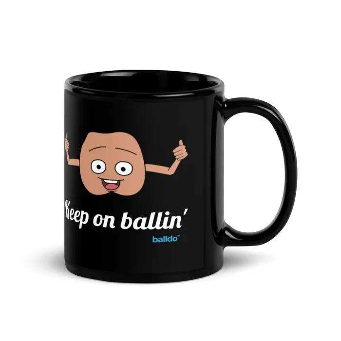 Balldo Dildos Keep on ballin Chuck the Balls mug 11oz300ml