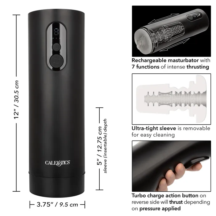 CALEXOTICS Male Sex Toys BIONIC THRUSTING MASTURBATOR