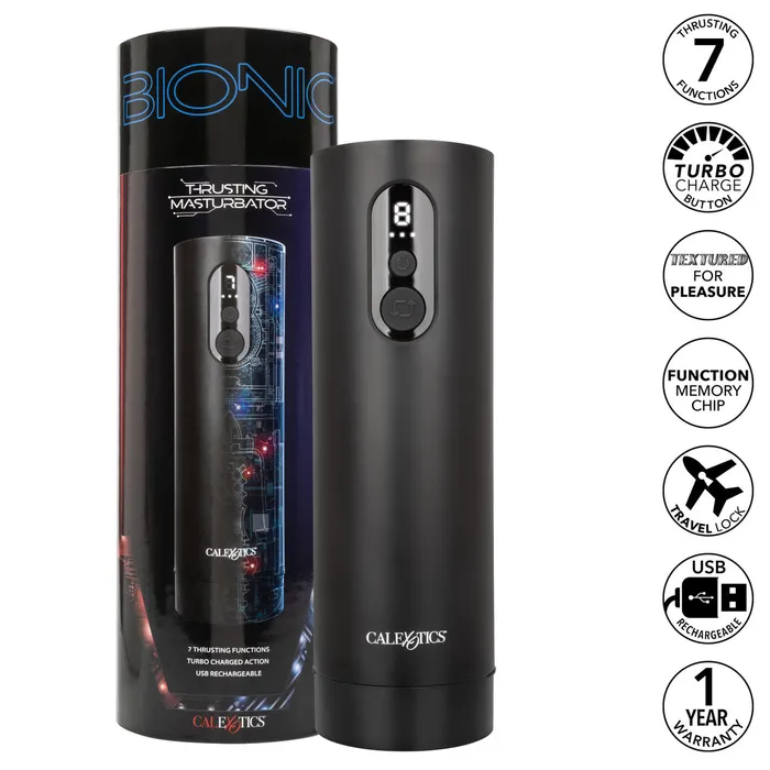 CALEXOTICS Male Sex Toys BIONIC THRUSTING MASTURBATOR