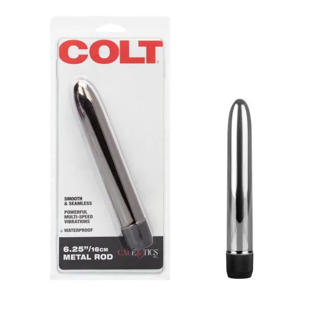 Colt METAL ROD Smooth Multispeed Battery Powered Vibrator 625 inch Silver AAPD Anal Colt METAL ROD Smooth Multispeed Battery Powered Vibrator 625 inch Silver AAPD Anal