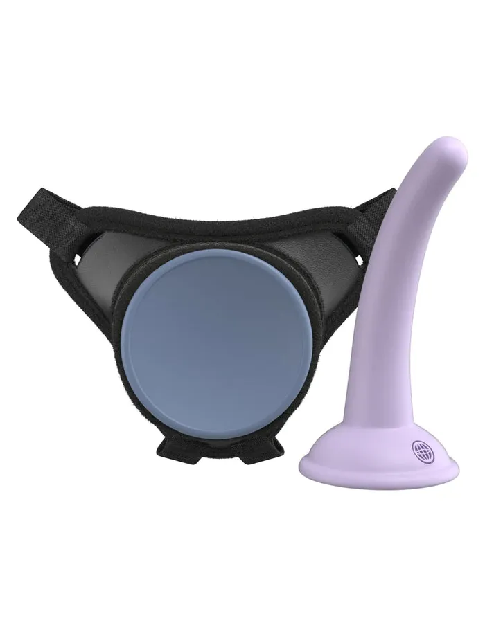 Dillio Platinum Body Dock SE Pegging Harness with 5 in Silicone Dildo Pipedream Female Sex Toys