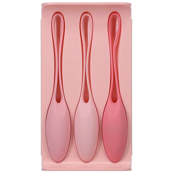 Doc Johnson Doc Johnson In A Bag Kegel Trainer Set Silicone Pink Female Sex Toys