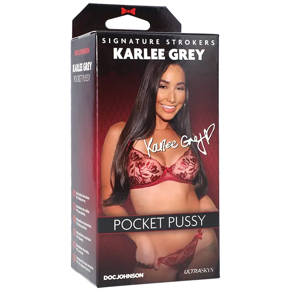 DOC JOHNSON Male Sex Toys SIGNATURE STROKERS KARLEE GREY