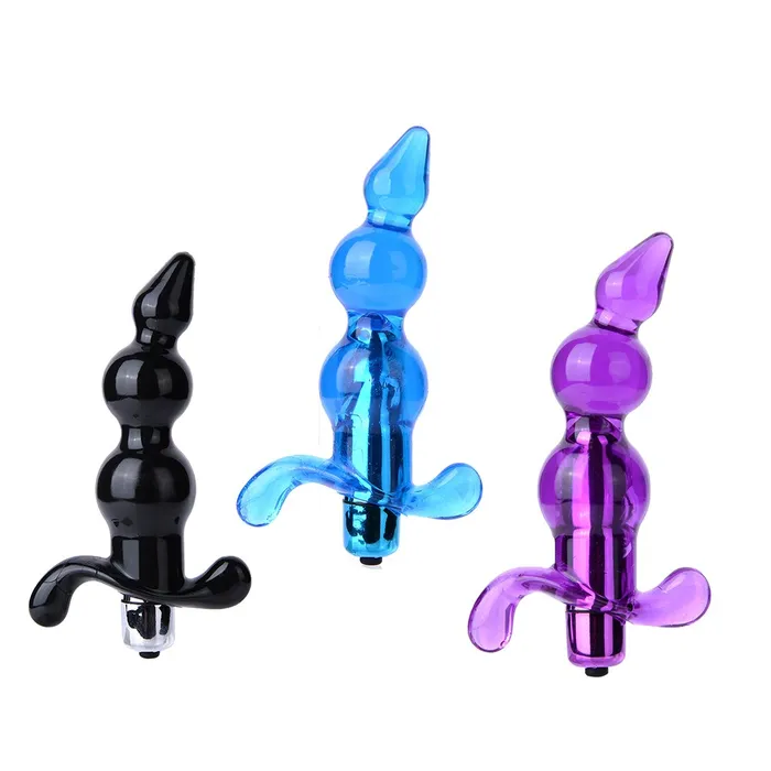 EVEs SECRETS Anal Jelly Beaded Anal Vibrators In Two Sizes Silicone Anal Beads