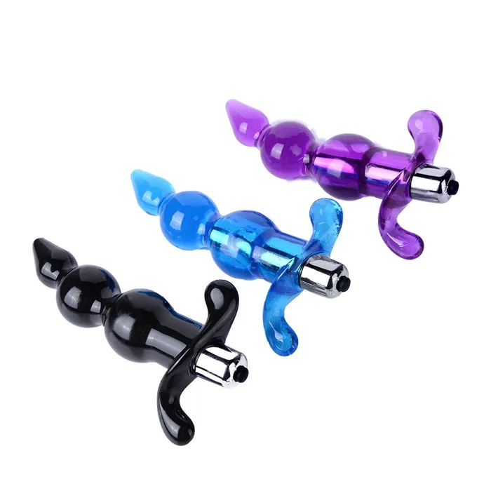 EVEs SECRETS Anal Jelly Beaded Anal Vibrators In Two Sizes Silicone Anal Beads