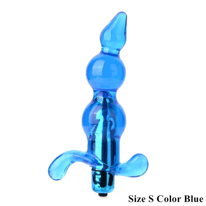 EVEs SECRETS Anal Jelly Beaded Anal Vibrators In Two Sizes Silicone Anal Beads