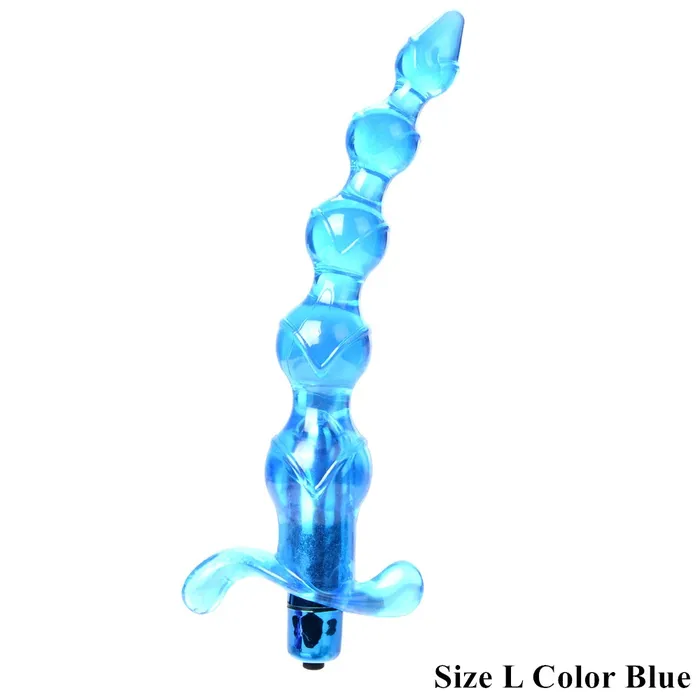 EVEs SECRETS Anal Jelly Beaded Anal Vibrators In Two Sizes Silicone Anal Beads