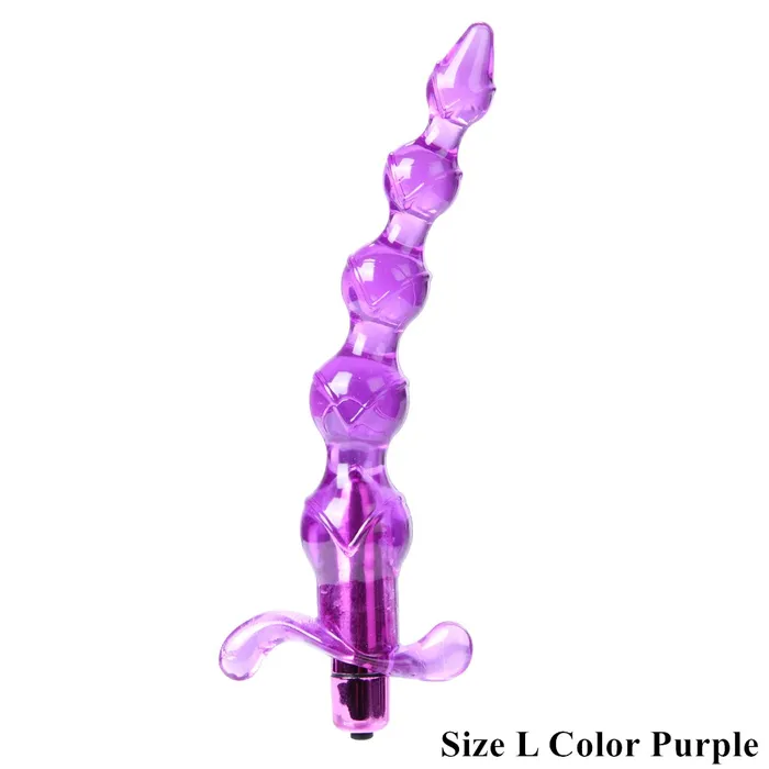 EVEs SECRETS Anal Jelly Beaded Anal Vibrators In Two Sizes Silicone Anal Beads
