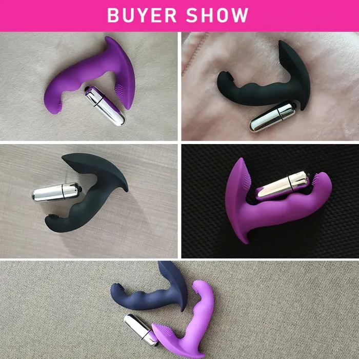 EVEs SECRETS Female Sex Toys 2 in 1 Silicone Wearable Butterfly Vibrator Clitoral and GSpot Stimulator Female Sex Toy