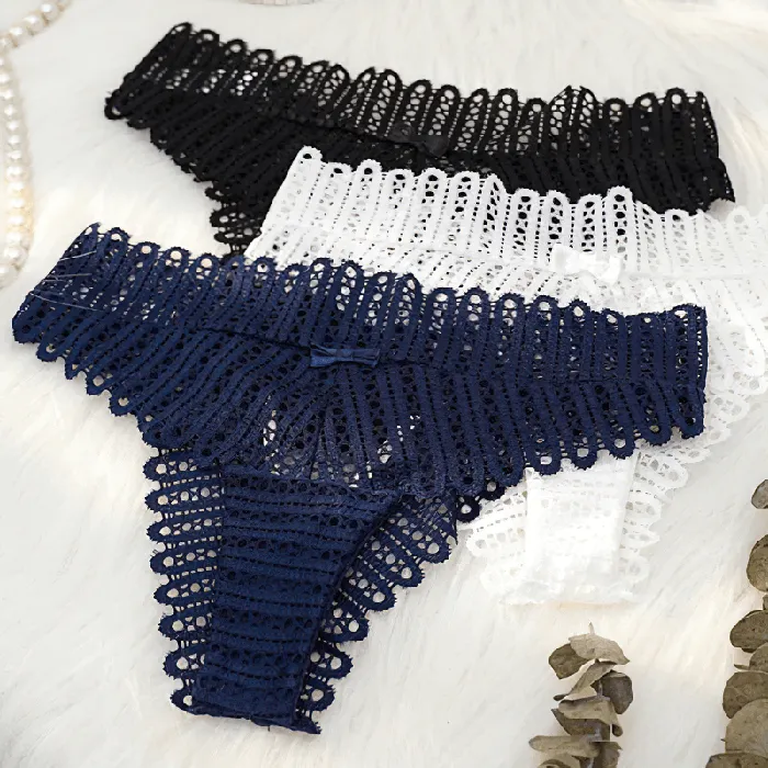 EVEs SECRETS Female Sex Toys Womens Lace Panties with Cute Little Bow Lowwaist Sexy Gstrings Female Tempting Underwear