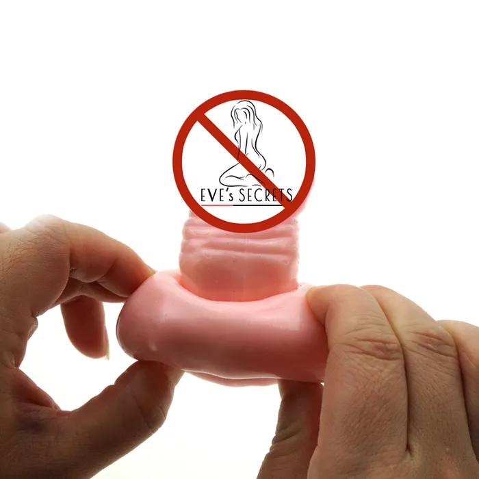 EVEs SECRETS Male Sex Toys Simulated Penis Extension for Men Embossed Silicone Cock Sleeve Male Sex Toys