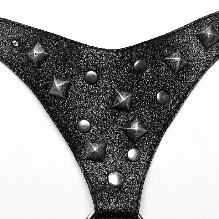 EVEs SECRETS Male Sex Toys Stylish Faux Leather Punk Harness with Adjustable Straps
