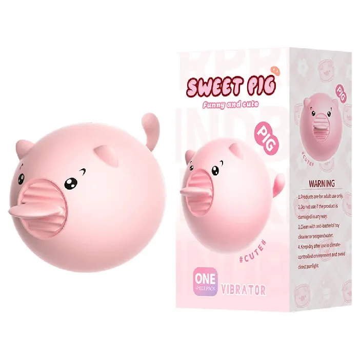 EVEs SECRETS Vibrators Clitoris Licking Tongue Toy Pig for Female Masturbation