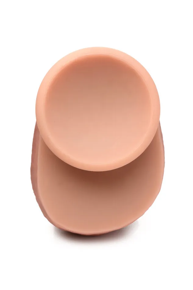 Female Sex Toys Curve Toys Jock Dual Density Silicone Realistic Dildo with Balls 7 inch
