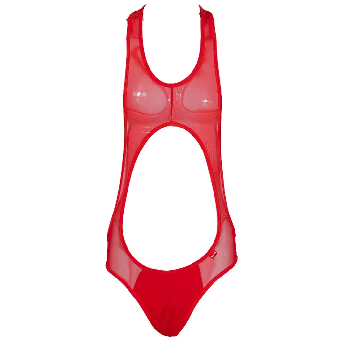 Female Sex Toys EVEs SECRETS Mens Hollow Out Sleeveless SeeThrough Bodysuit Fitness Wrestling Skinny Leotard Sexy Outfits