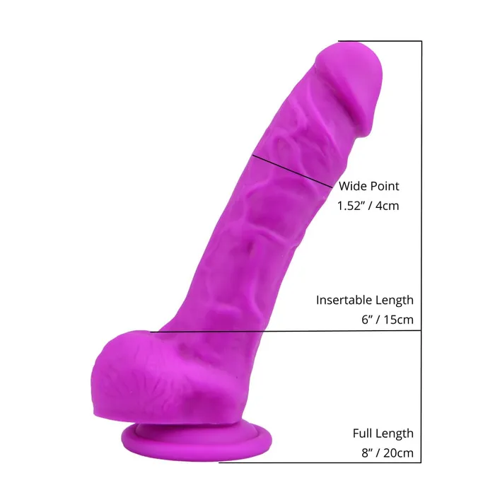 Female Sex Toys Loving Joy Loving Joy Realistic Silicone Dildo with Suction Cup and Balls