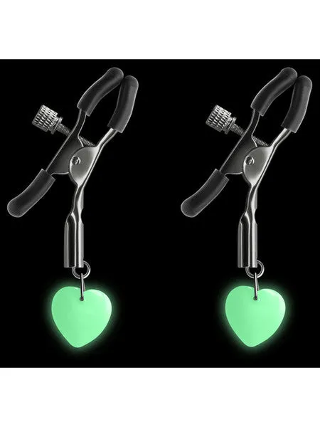 Female Sex Toys NS NOVELTIES BOUND GLOW IN THE DARK NIPPLE CLAMPS