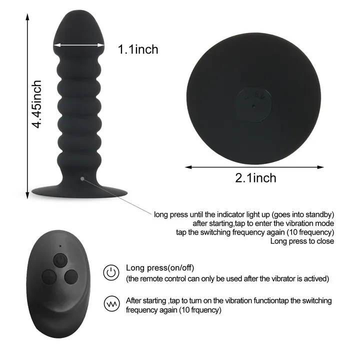 Female Sex Toys Wireless Remote control Anal Buttplug Vibrator Lusty Age