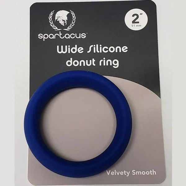 Fun Division Spartacus WIDE SILICONE DONUT RING Blue 2 inch Anal