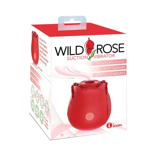 icon brands Vibrators Wild Rose The Classic Suction Vibrator Rose Toy