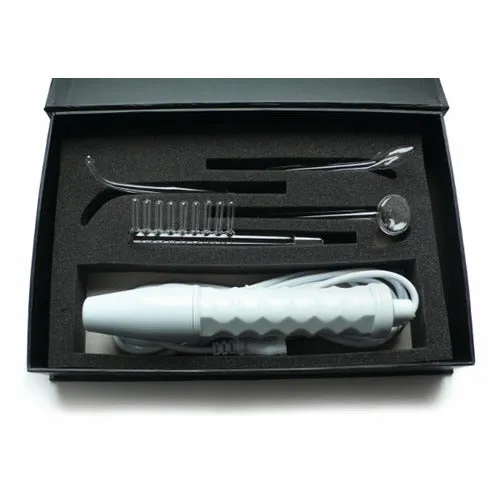 Kinklab Vibrators Neon Wand Electrosex Kit White Handle Red Electrode