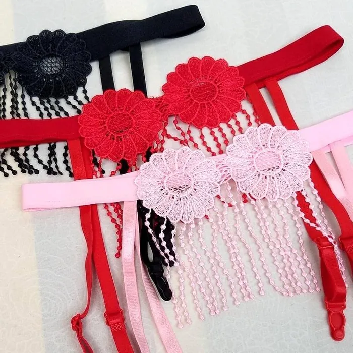 Male Sex Toys EVEs SECRETS Mens Underwear with Flowers Sexy Open Crotch Male Panties Erotic Straps Briefs