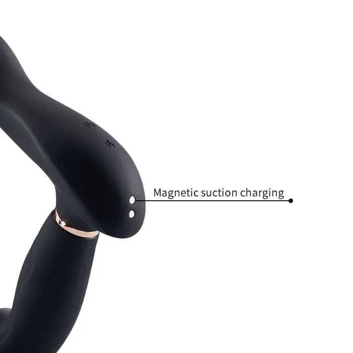 Male Sex Toys Sxo Toy Shop Bill 7X7 Vibrating Pulsating Balls Heating Teasing Butt Plug with Cock Ring
