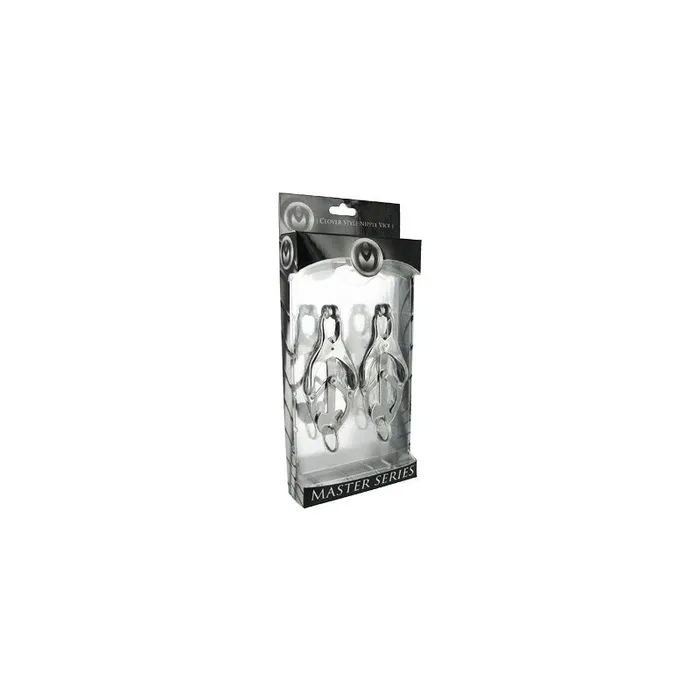 Master Series Anal Ringed Monarch Nipple Vice Silver