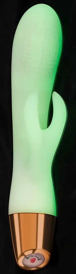 ORION Versand GmbH Co Glow in the Dark Rabbit Dual Stimulator Vibrator Female Sex Toys