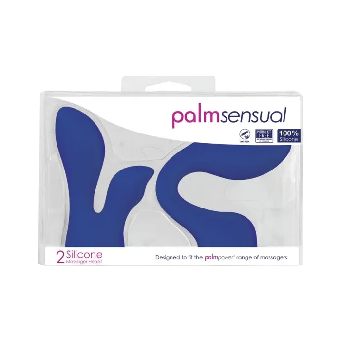 PalmPower Vibrators PalmSensual Massager Heads Blue For use with PalmPower Blue