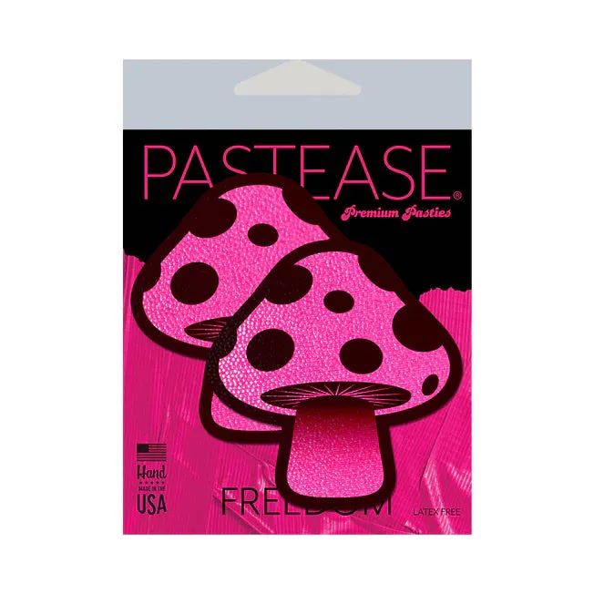 Pastease Vibrators Pastease Neon Pink Mushroom Nipple Pasties