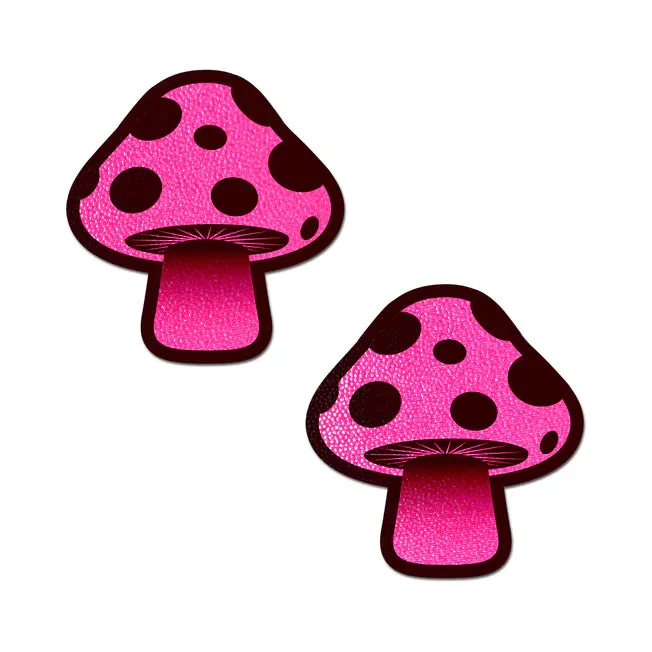 Pastease Vibrators Pastease Neon Pink Mushroom Nipple Pasties Pastease Vibrators Pastease Neon Pink Mushroom Nipple Pasties