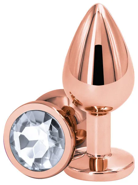 REAR ASSETS ROSE GOLD BUTT PLUG WITH CIRCLE NS NOVELTIES Anal